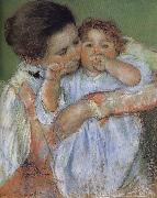 Mary Cassatt Mother and son Germany oil painting artist